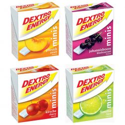 Hroznový cukr Dextro Energy minis | Broskev, Lesní plody, Pomeranč, Třešně 