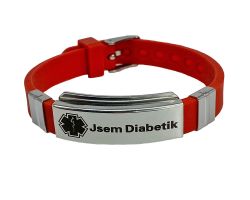 Zapínací náramek Jsem diabetik Dia-way