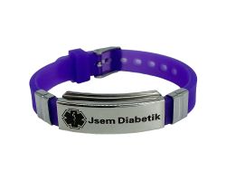 Zapínací náramek Jsem diabetik Dia-way