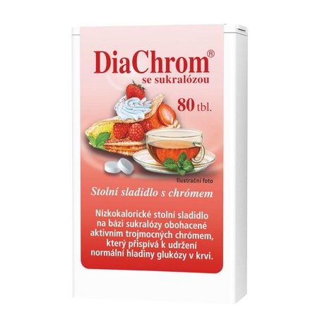 DiaChrom se sukralózou nízkokalorické sladidlo 80 tablet