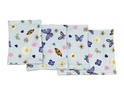 Elastický návlek na ruku - Motýli a světle modré pozadí  | Velikost 17 - 22 cm