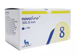 NovoFine jehly k inzulínovým perům 30G × 8 mm, 100 ks