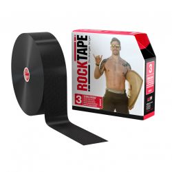 Kineziologický tejp RockTape Bulk Extra Sticky - Černá 32 m