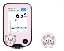 Samolepka na čtečku a sensor Freestyle Libre - Kočička | Nálepka na čtečku + na senzor, Nálepka na čtečku